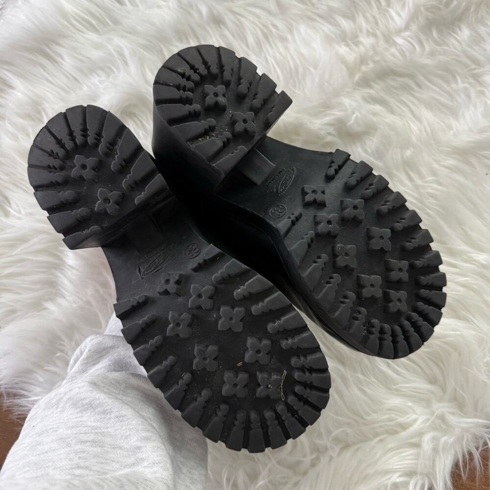 Lower East Side | Vintage Y2K Black Mega Platform Chunky Booties Mary Jane Shoes - Picture 6 of 11
